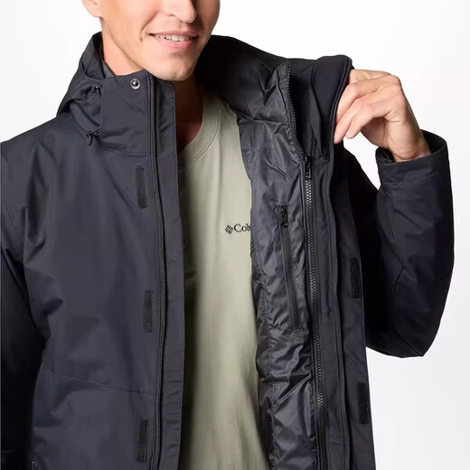 Columbia24 Herbst- und Winter-Kolumbien-Männer im Freien warme Drei-in-Eins-Jacke XE5220/WE3892 WE3892/010 (Innenauskleidung von Baumwolljacke) xxl