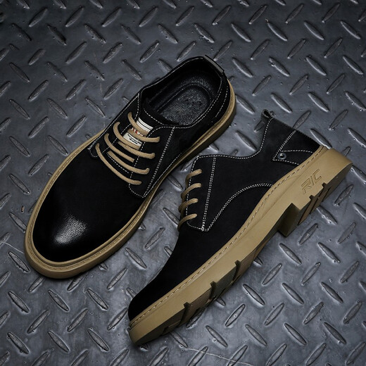 Tykt Work Schuhe Herren-Schnüre-up [Top-Layer Cowhide] lässige Lederschuhe Herren atmungsable Geschäft Herrenschuhe T56107 Brown 41