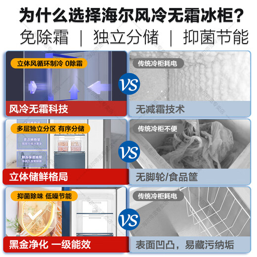 Haier flagship upgrade - 40 degree vertical freezer, dual frequency conversion ultra-low temperature household refrigeration and freezer, air-cooled, frost-free, cryogenic quick freezing, first-class energy efficiency 228WGHS1U1, new color crystal glass panel 228L