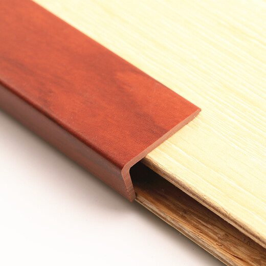XMSJ self-adhesive wooden floor pressing strip side strip side strip door sill door wardrobe sliding door strip Closer strip Thai yuzu color MS9923 (3*1.5) self-adhesive