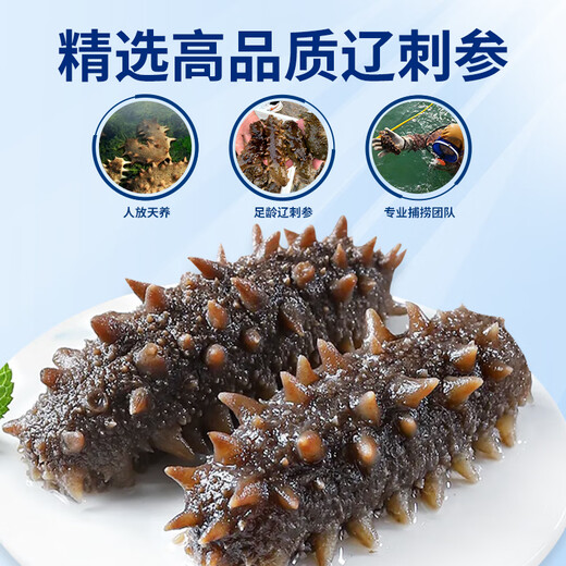 渔游记（YUYOUJI） 大连冷冻即食海参礼盒2斤30-40头辽刺参 固形物≥60%海鲜水产