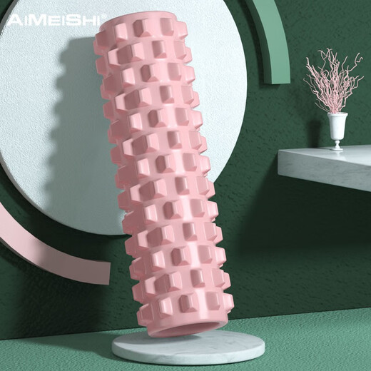 Ames Foam Roller Mace Yoga Supplies Foam Roller Muscle Relaxation Roller Shaft Massage Shaft Yoga Column 45cm Wolf Tooth Solid Mint Green