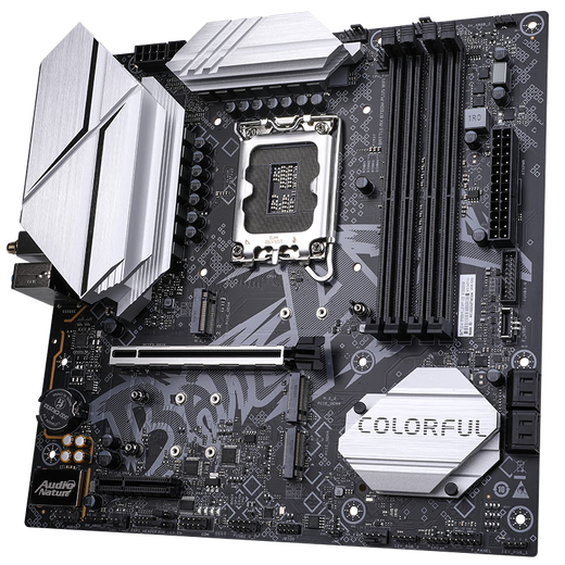 Colorful Battle-Ax B760M-Plus WiFi V20 DDR4 Black Blade Mother Support prend en charge 14600kf / 12600kf (Intel B760 / LGA 1700)