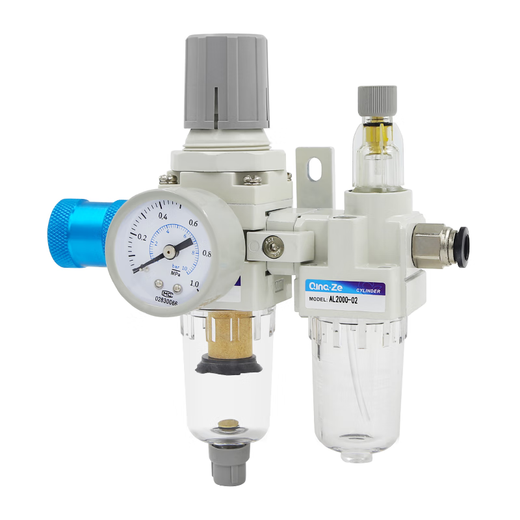 Luftquellenprozessor AC2010-02 Automatische Entwässerung des Luftpumpenfilters zweiteiliger Öl- und Wassertrennung AC3010-03 Lotus Farbe AC5010-10 Kupferfilterelement