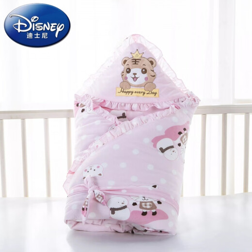 Disney baby quilts in spring, summer, autumn and winter, newborn baby take off the gallbladder and swaddle cloth baby supplies sleeping bag 6676 tiger (one meter thick can remove gallbladder) powder