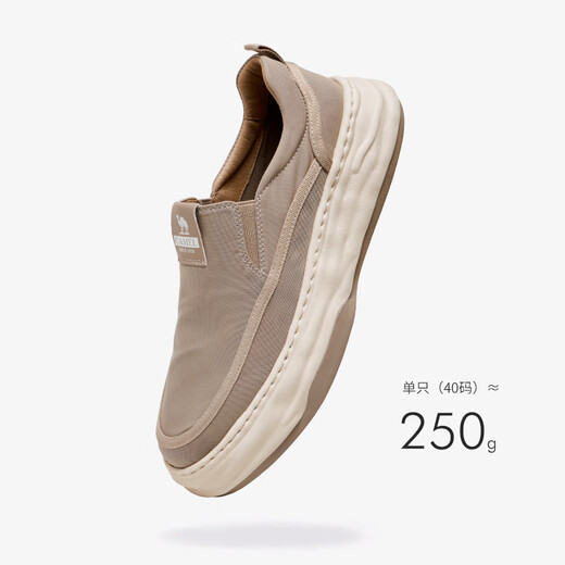 Kamel (Kamel) Neues Frühling leicht und komfortable lässige Schuhe Dicke Sohle weiche elastische Leinwandschuhe Männer G14S070102 Schwarz 42