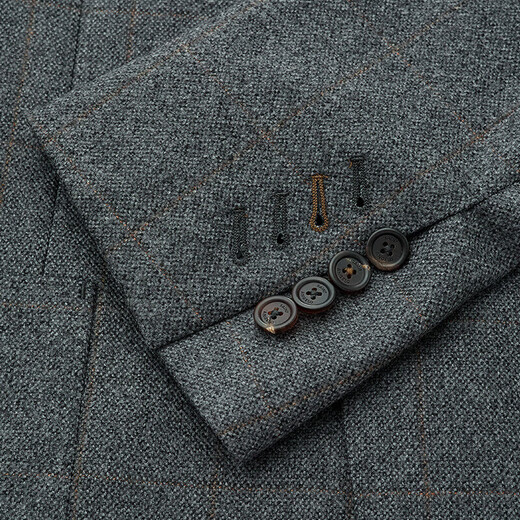 Baoxi Bird Business Casual Single West Coat Wool Formal Clothes West Men's Work Suit EBU227066U Light Silver Gray 44A