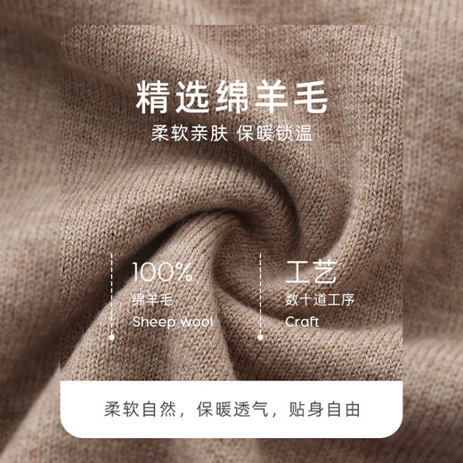 Chunzhu shopping mall same style 100% sheep wool V-neck wool sweater for young and middle-aged people knitted cardigan coat wool Su Yunlan L 110CM
