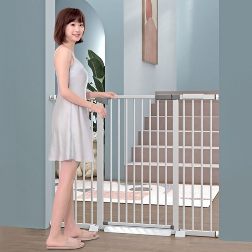 Qihuang baby safety gate stair entrance guardrail baby home isolation door pet fence fence pole no punching applicable width 69-76cm height 78cm