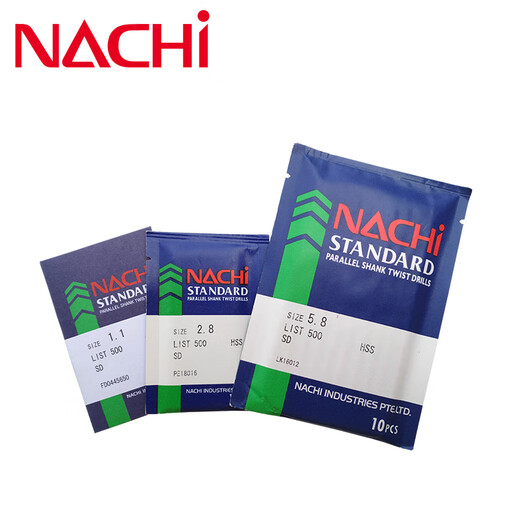 Saint Leo Japanese NACHI drill bit imported lychee drill Fujitsu drill tip stainless steel straight handle twist drill bit 1.0-17.5 0.8-1.9mm photographed remarks Specifications