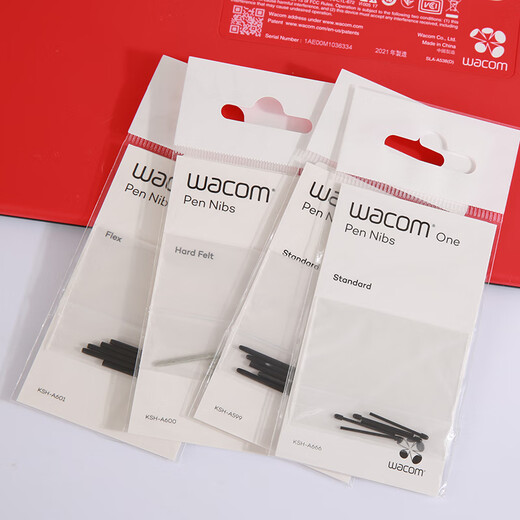 Wacom笔芯数位板CTL672 472 6100 671影拓651 660手绘板毛毡笔尖 一代原装3支毛毡笔芯+3支柔韧笔 0x0cm