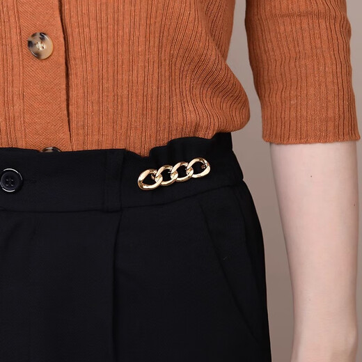 Zuoou's new pin buckle jeans waist-tightening tool, the waist can be changed to a smaller waist without sewing, the removable tightening adjustment fixed buckle, silver pin