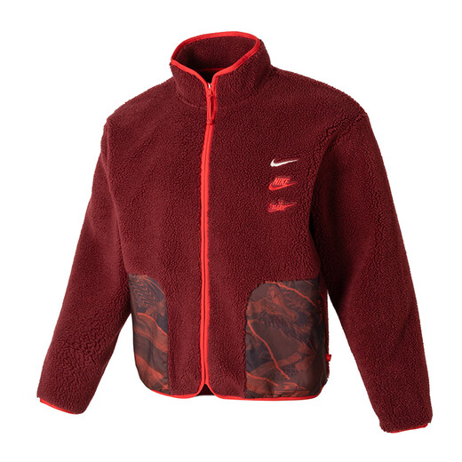 耐克（NIKE）秋冬季新款Jordan 男子摇粒绒外套运动休闲加绒立领防风保暖夹克 FZ6194-677-非AJ系列 L