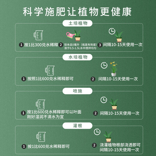 Devodo green radish special nutrient solution 600ml*2 bottles of gardening green plant flower fertilizer hydroponic potted organic green leaf liquid fertilizer