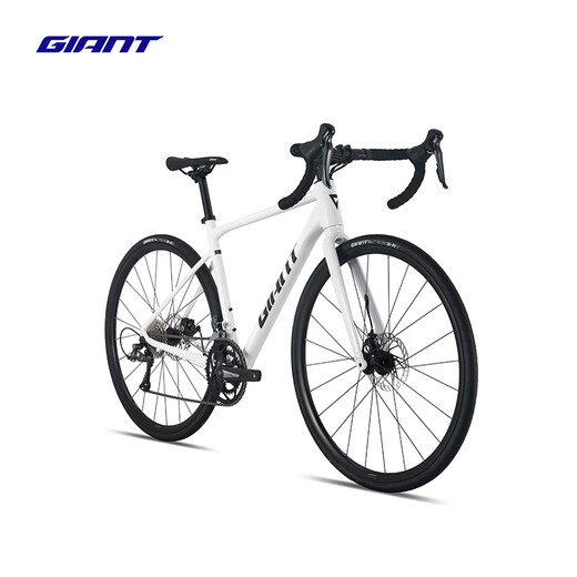 捷安特SCR 2铝合金16速碟刹内走线弯把公路自行车 白月光 700C×460MM S 建议165-175cm