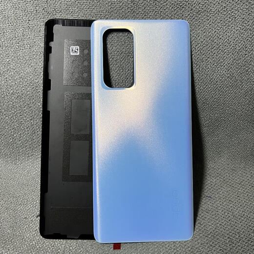 Z is suitable for OPPOReno6Pro original disassembly 7 back cover 9 original glass back shell + frosted 5 mobile phone battery cover Reno6pro night sea black without frame disassembly 99