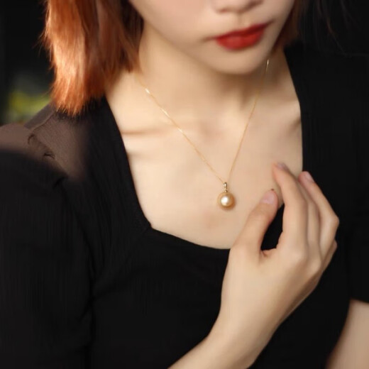 Fat Donglai same style 18k gold buckle DIY pearl accessories 18K gold pendant head pendant buckle thickened melon seeds thick plate 18k gold