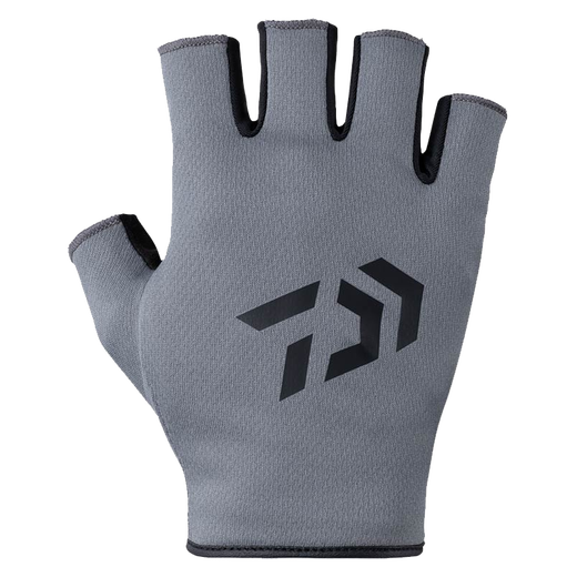 DAIWA Dayi Valua Gloves Ice Silk Sunscreen Breathable Fishing Half Fishing Gloves Leaking Three Fingers Quick-drying and Breathable Black (Five Fingers Leaking) L