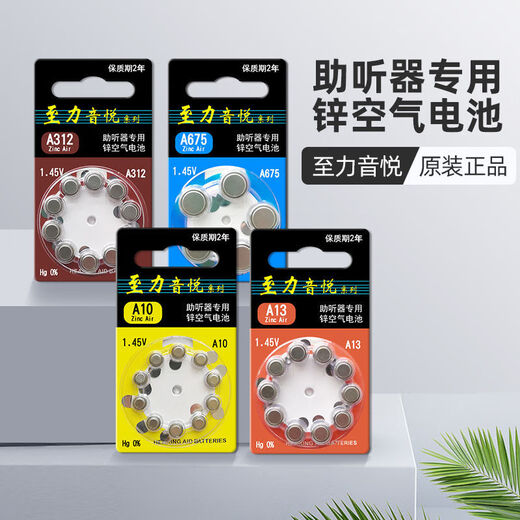 Hörgerätetaste Batterie importiert, Xiwanbo Zhiliyinyue Siemens Originalknopf Elektronik A13A10A31 Importierte zusätzliche P675 (6 Teile)