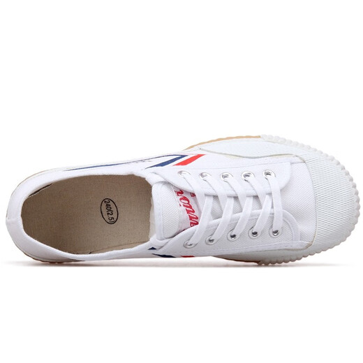 Warrior sports examination shoes, student physical test, track and field, high school entrance examination shoes, canvas breathable martial arts shoes, long jump shoes, tug of war, rope skipping shoes. Suitable for long jump, rope skipping, and track and field/white 40 is too large/please take a smaller size