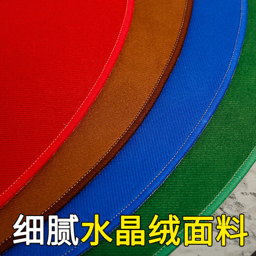 Zhenyue Mahjong tablecloth round table non-slip bottom thickened round tablecloth tablecloth round poker mat playing card game landlord table non-slip bottom round 1.2 meters green thickened crystal velvet