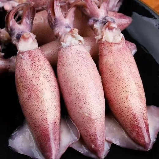 Whole seeds with seeds, fresh seafood, real seeds, whole seeds, black sea rabbits, small squid, small squid, full seeds, 8-12 pieces/Jin Jin is equal to 0.5 kg 1 Jin Jin is equal to 0.5 kg