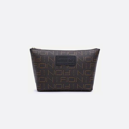 FION clutch bag women's new fashion trend lightweight dinosaur makeup bag toiletry bag Coffee (tiger) 082