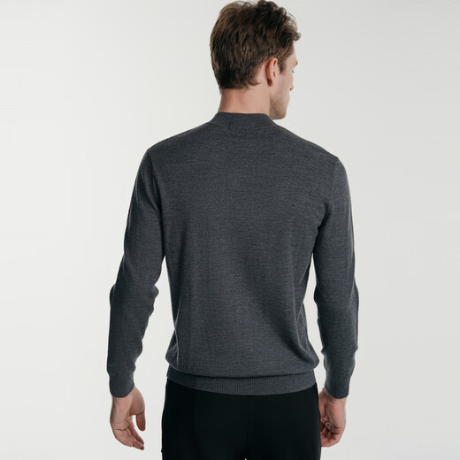 Rimba мужской 100% шерстяной деловой повседневный мягкий и удобный однотонный мужской шерстяной свитер с круглым вырезом для мужчин на осень и зиму | NYYE3530 Вули Л