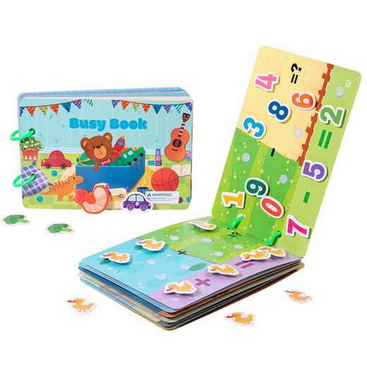 Tongfan Children's Early Education Stille Paste Buch Cartoon Erleuchtung Baby kann das Aufkleberbuch einbeschäftigtes Buch Bildungspädagogik Modell B [Kognitiver Lernen] wiederholen