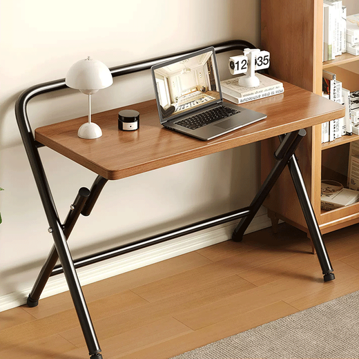 Zhuobo computer table folding table desk study table BZ20 walnut color 80*48cm