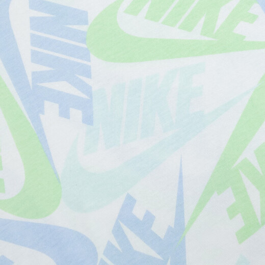 
NIKE Nike Children's Shorts + Short Sleeve 2-Piece Set 2025 Summer New Full Printed Men's and Girls' Sports Fashion Set