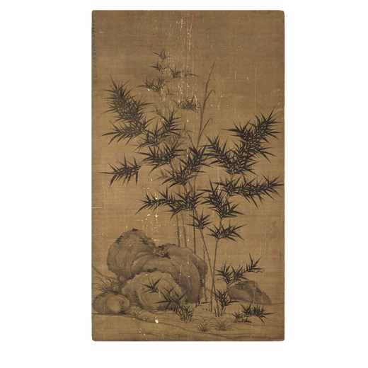 Yuan Gu'an Bamboo Stone Picture Ink Bamboo Picture ancienne fleur et peinture d'oiseau Scroll Famme Painting Replica Painting Antique peinture suspendue peinture Yuan Li'an Bamboo et Bird Picture 12808 30x50 cm (pulvérisation de la peinture Coeur) Paper de riz
