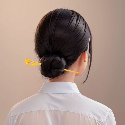 Erli ancient golden phoenix hairpin for women, new Chinese style retro hairpin, fine craftsmanship, cheongsam, Hanfu, phoenix fork hairpin, Fengchan hairpin
