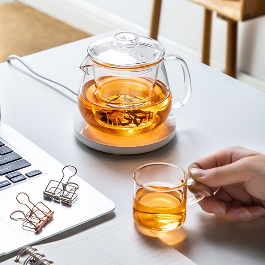 Xin Shangming teapot glass teapot tea water separation high temperature resistant teapot black tea ceremony cup kung fu teapot tea set tea drinking pot 550ml