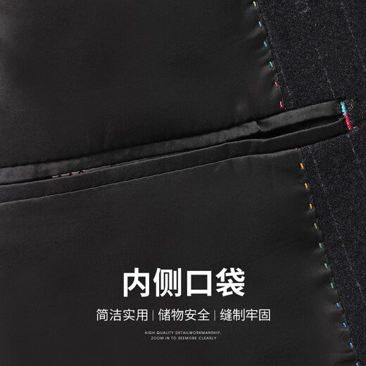 SHANSHAN Shanshan suit men's business casual four-season anti-wrinkle wear-resistant flat lapel suit daily commuting clothes gray 52 /185