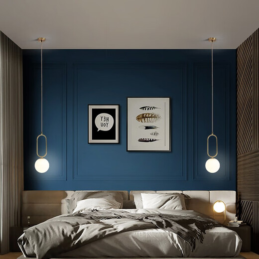 Geyue Full Copper Sleepment Medicke люстры длинная линия
