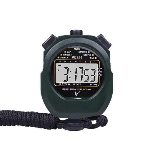 Tianfu stopwatch multi-function timer single row two-lane professional counting sports competition military green running watch referee timing tool PC894