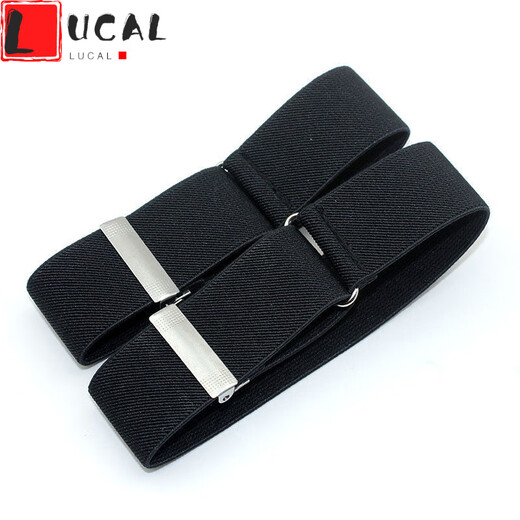 LUCALY shirt sleeve cuffs fabric sleeve cuffs shirt sleeve cuffs bartender arm cuffs armbands sleeves for men and women sleeve bundles suit cufflinks soothing Shen Wei navy blue white dots