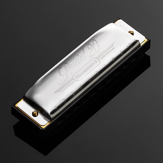 HOHNER harmonica imported from Germany and imported SP20 blues 10 ten-hole harmonica for adults to play, children and beginners to use