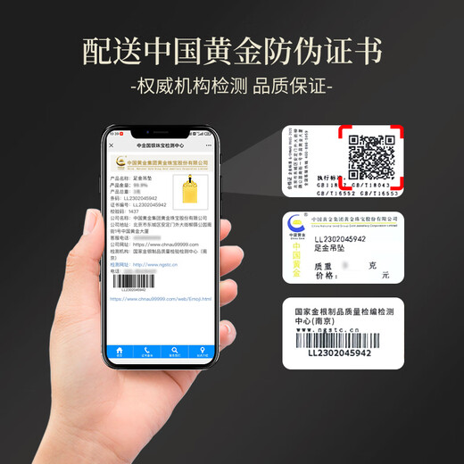 China Gold Ping An Wu Shi Brand Gold Necklace Pure Gold Amulet Pendant Gift for Boyfriend and Husband’s Birthday Jingsuda Pure Gold Wu Shi Brand Necklace