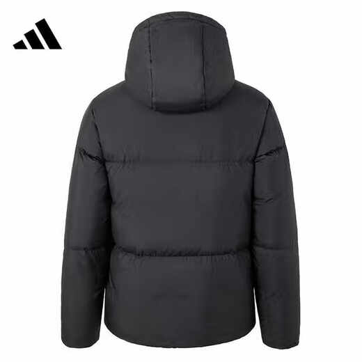 Veste adidas down veste masculine 2024 Hiver Nouvelles vêtements de sport extérieurs Veste à capuche décontractée du vent chaud jv6187 noir M recommandé 135-155jin [Jin est égal à 0,5 kg]