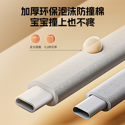 
Wanya bed fence baby fence bed bed guardrail children guardrail baby anti-fall guardrail without nailing three sides Huidiqi 1.8*1 + Hui Glacier 2.0*2_No nailing