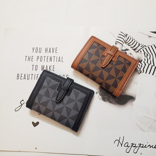 AK NEUE INS Europäische und amerikanische Anti-Demagnetisierungskarte Anti-Diebstahl-Pinsel-Beutel für Frauen mit Reißverschluss Organ-Modkarten-Cover koreanische Version kleiner Münzbrieftaschen Kamelien Krokodilmuster-schwarzer Anti-Demagnetization Anti-Diebes