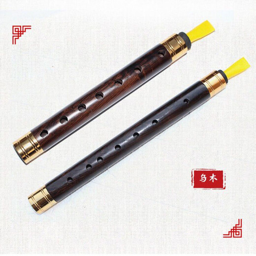 【好物分享】乌木管子初学者管子G A E C 降 B D调催泪管演奏管子乐器 A调【芦苇+塑料+6】