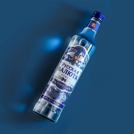 Tatspirtprom罗斯大班 伏特加俄罗斯白酒原瓶进口洋酒调酒基酒生命之水 蓝金版（40度） 500mL 1瓶 250ml