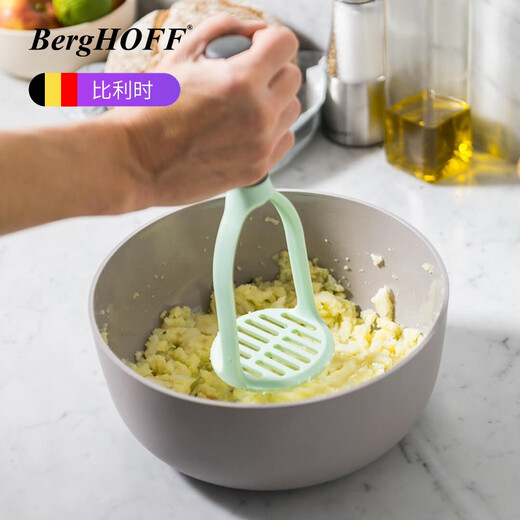 Bergof Leo series household potato masher, garlic press, fruit masher, baby food supplement tool, mint green