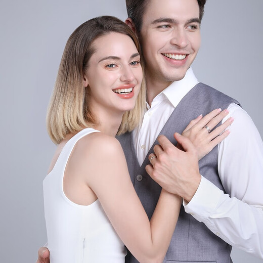 Luxury pearls in stock, Lei pt950 platinum ring, men's and women's platinum couple's ring, wedding ring, plain ring, No. 9, 3.84g