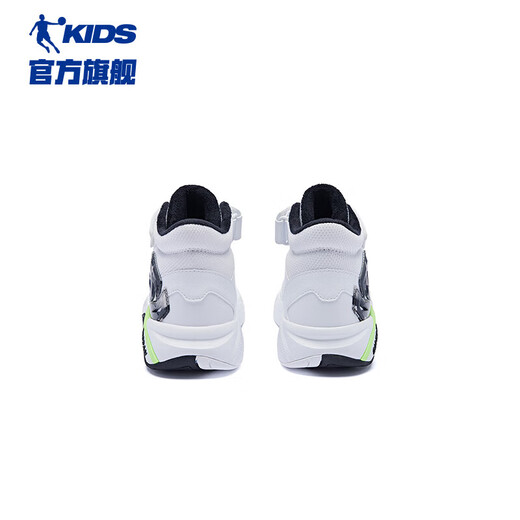 Jordan children's velvet mid-top sneakers, boys' cotton shoes, big children's winter shoes-39