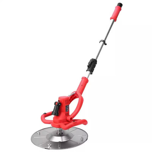 God of Craftsman Electric Cement Mortar Pavement Lighting Machine Long Pole Trowel Machine Lithium Battery Wall Plastering Machine Grinding Machine Concrete Polisher New Rodless Plug-in Light Speed Adjustment (1 Iron + 1 Grinding) Pavement Lighting Machine