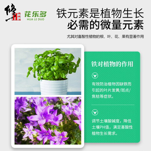 Correct Flower Lotto * Ferrous Sulfate Flower Fertilizer Acid-loving Plants Yellow Leaves Fall Leaves for Flowers and Green Plants Iron Supplementing Water-Soluble Fertilizer 500g